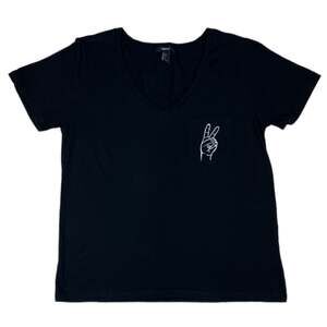 Forever 21 Black Short Sleeve Top | Size L